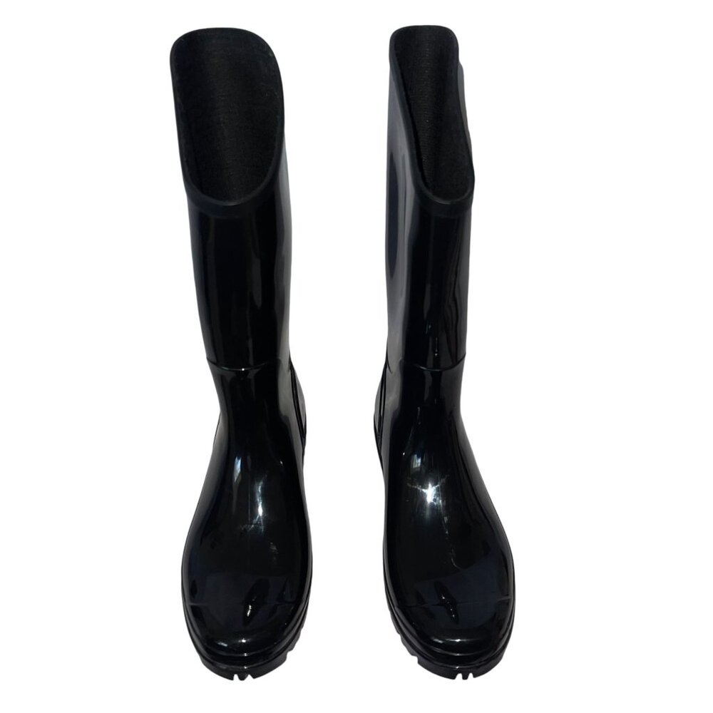 Columbia Sportswear Tall Black Rain Boots Womens 9 Rubber Slip On Barely Used - Picture 3 of 10